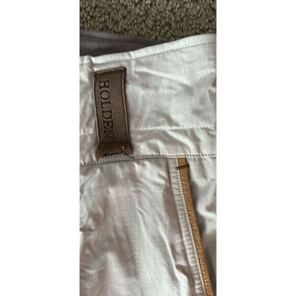 Holden Woman’s Ski Snowboard Pants Grey Leather Trim Medium - Picture 2 of 9